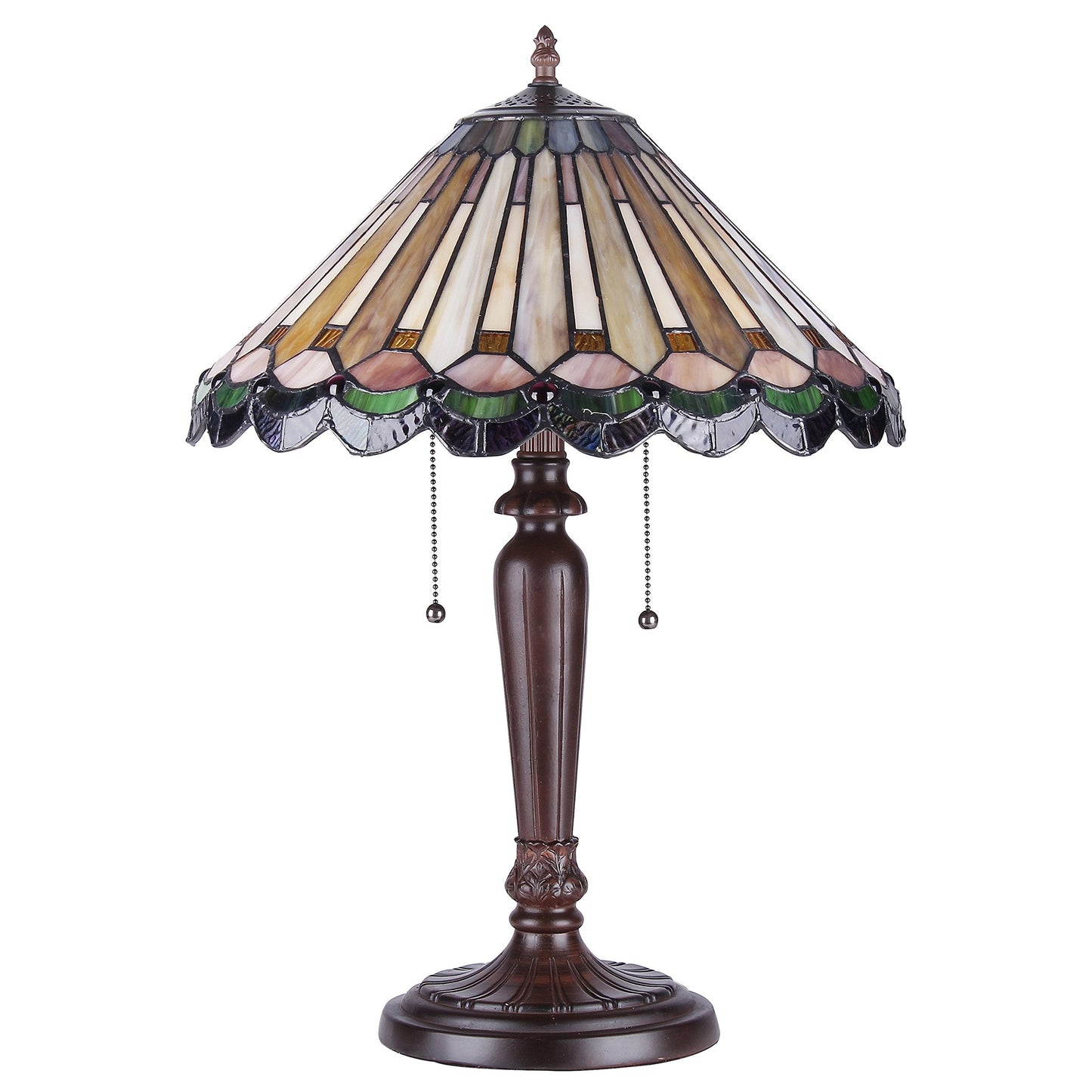 Chloe Inez Table Lamp CH35883GG16-TL2 Glass Multi One Size